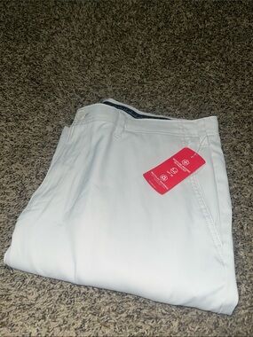 Men's White Chino Pants - Brand Not Visible